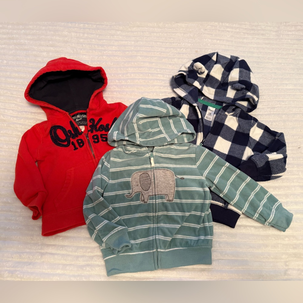 Bundle 3 Kids Hoodies - zip up